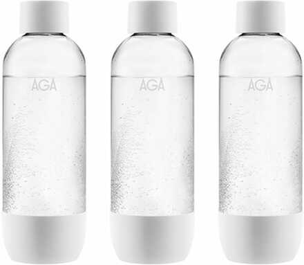 3-pack AGA AQVIA PET-flaska, 1L (Vit)