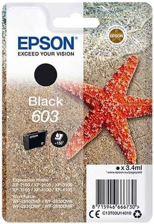 EPSON Bläck C13T03U14010 603 Svart, Sjöstjärna