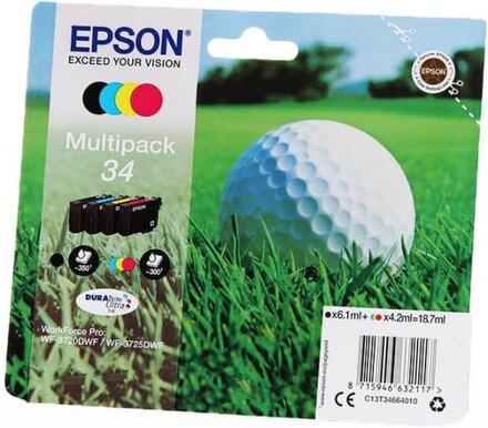 EPSON Bläck C13T34664010 34 Multipack, Golfboll