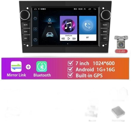 7'' Android Bilradio för Opel - Podofo Multimedia Spelare, Carplay Autoradio