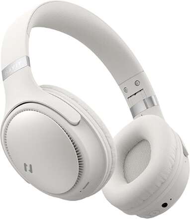 Havit H630BT trådlösa Bluetooth-hörlurar. Elfenben vit.