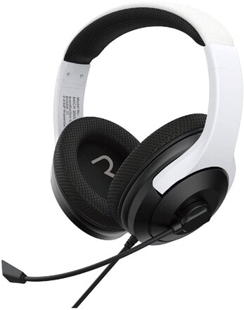 Raptor Gaming - H300 trådbundet stereo-headset för spel i vitt för PS4/PS5, Xbox Series X|S och Windows 10/11