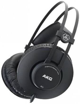 AKG K52 hörlurar med stängd baksida Svart