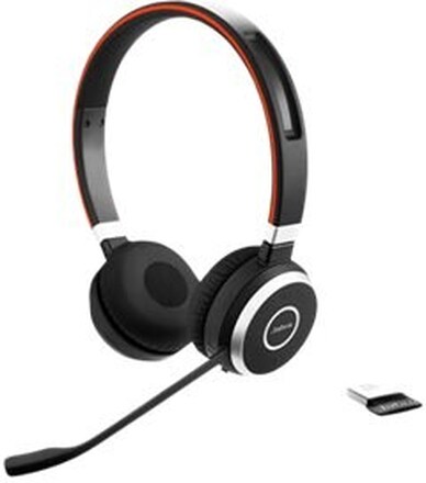 Jabra Evolve 65 Headset Kabel & Trådlös Huvudband Samtal/musik Micro-USB Bluetooth Svart