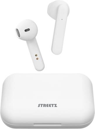 STREETZ True Wireless Stereo hörlurar, semi-in-ear, white