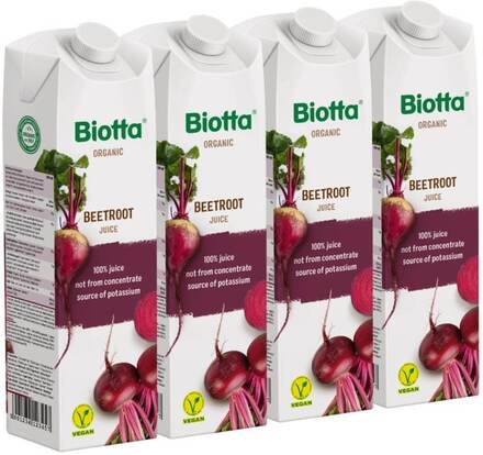 Rödbetsjuice Ekonomipack 4x1000ml