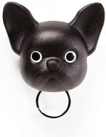 Qualy Frenchy Dog Key Holder, svart