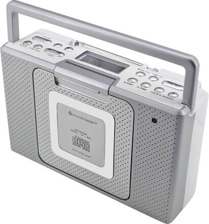 soundmaster BCD480 CD-radio FM AUX, CD Stänkvattenskyddad Silver