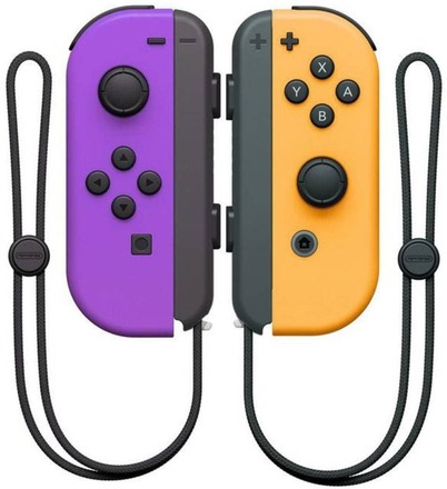 Nintendo Switch Joy-Con 2er-Set neon-lila/neon-orange Kontroll Nintendo Switch Neonlila, Neonorange