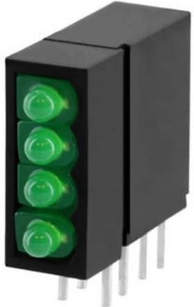 Vossloh Schwabe WU-1842 LED-komponent Grön 1,8 mm 20 mcd Bulk