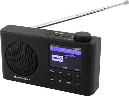 soundmaster IR6500SW Internet-bordsradio Internet, DAB+, FM Bluetooth, USB, WiFi, Internetradio uppladdningsbart Svart
