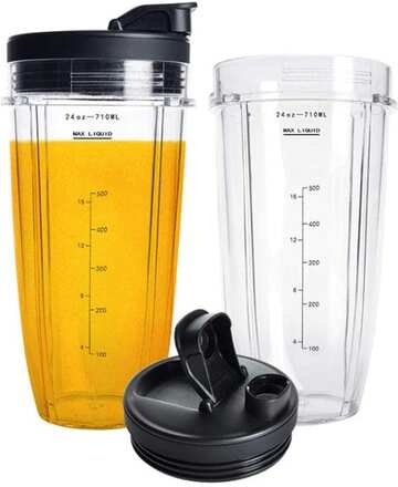 For Nutri Ninja Auto IQ Series Blenders 710ML(24oz) Measuring Scale Cup Mug