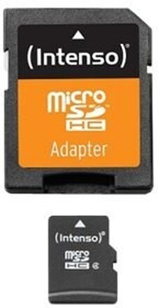 Intenso - Flash-minneskort (adapter, microSDHC till SD inkluderad) - 32 GB - Class 4 - microSDHC