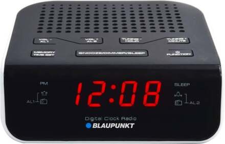 Blaupunkt CR5WH, Klockradio, FM, PLL, Svart, Vit, AA, 1,5 V, 50 hz