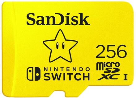 SanDisk Nintendo Switch - Flash-minneskort - 256 GB - UHS-I U3 - mikroSDXC UHS-I - för Nintendo Switch