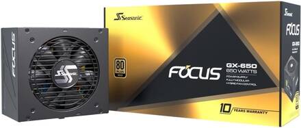 Seasonic FOCUS GX 850 - Nätaggregat (intern) - ATX12V / EPS12V - 80 PLUS Gold - AC 100-240 V - 850 Watt