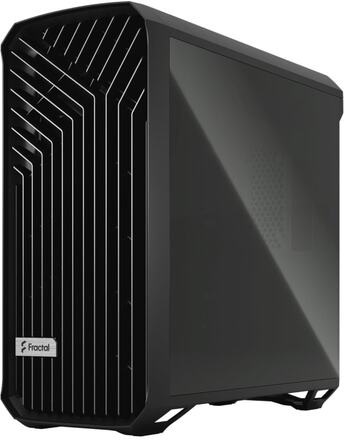 Fractal Design Torrent RGB - Tower - utökad ATX - genomskinlig sidopanel - ingen strömförsörjning (ATX) - svart - USB/ljud