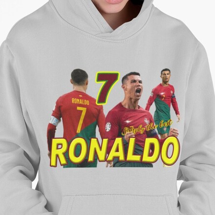 Ronaldo Huvtröja Ask Hoodie Portugal spelare design