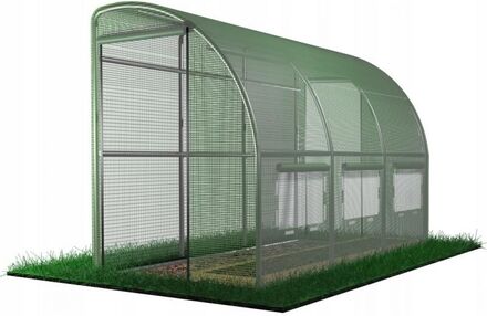 Trädgårdslinje - växthus - väggväxthus - 3 segment - 400x150x200 cm