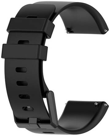 Silikonband till Fitbit Versa / Versa 2 / Versa Lite - Svart S