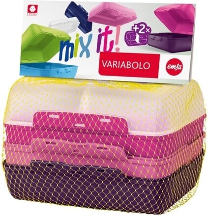 EMSA Variabolo Lunchbox, set Polypropylen (PP) Multifärg 2 styck