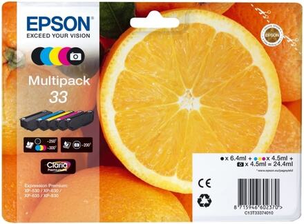 Epson Oranges Multipack 5-colours 33 Claria Premium Ink