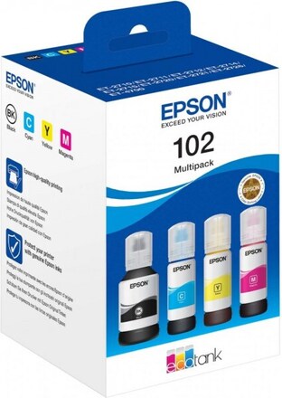 Epson 102 - bläckpatron, 4 färgers multipack