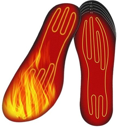 USB uppladdningsbara uppvärmda skor, klippbar vintervarm skoinnersula
