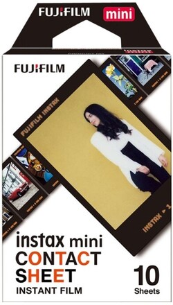 Fujifilm Instax Mini Contact Sheet - Färgfilm för snabbframkallning - instax mini - ISO 800 - 10 exponeringar