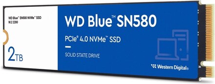 WD Blue SN580 - SSD - 2 TB - inbyggd - M.2 2280 - PCIe 4.0 x4 (NVMe)