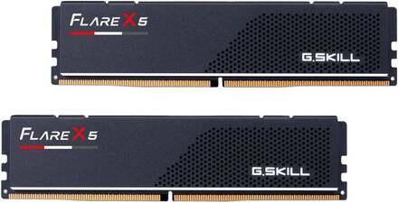 G.Skill Flare X5 - DDR5 - sats - 32 GB: 2 x 16 GB - DIMM 288-pin låg - 6000 MHz / PC5-48000 - CL30 - 1.35 V - ej buffrad - icke ECC - mattsvart