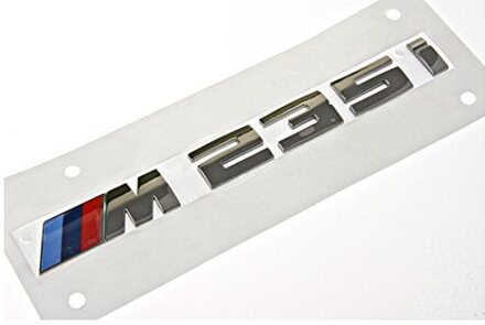 Chrome BMW M235i Letters Rear Boot Lid Trunk Badge Emblem For 2 Series F22 F45 F46 170mm x 20mm