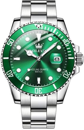 OLEVS 5885 Men Fashion Waterproof Luminous Quartz Watch(Green)