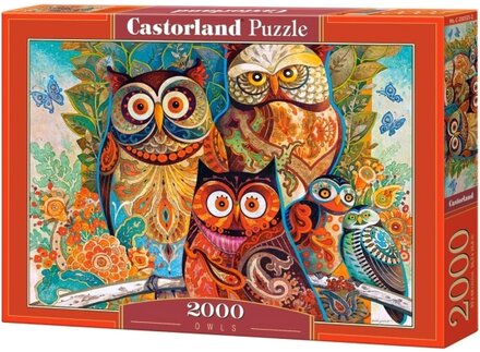 Castorland Owls 2000 pcs Pussel 2000 styck Konst
