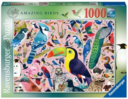 Ravensburger Pussel: Amazing Birds 1000 Bitar
