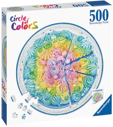 Circle Of Colors Rainbow Cake Pussel 500 bitar Ravensburger