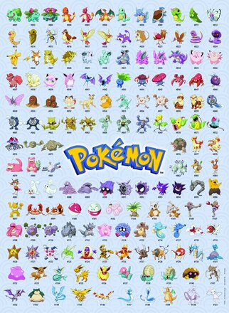 Pussel Pokémon The First 151, 500 bitar, Ravensburger
