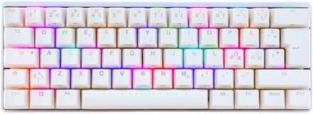 POK3R RGB Mekaniskt Tangentbord Vit [MX Silver]