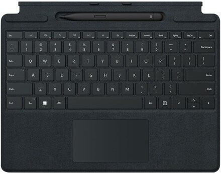 Microsoft Surface Pro Signature Keyboard w/ Slim Pen 2 Svart Microsoft Cover port QWERTY Dansk, Finsk, Nordic, Norsk, Svensk