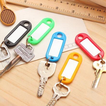 10-Pack - Nyckelbrickor / Nyckelring - Märk dina nycklar