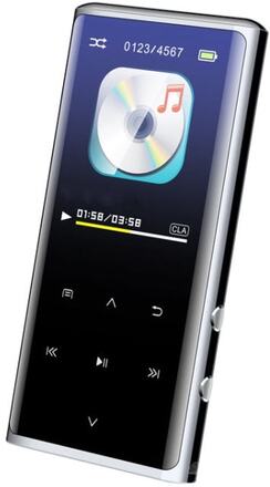 M27 1.8 Inch Bluetooth MP3/MP4 Music Player E-Book Recorder, Size: 4GB(Black)