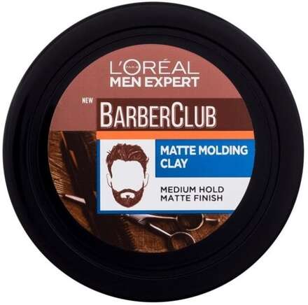 L'Oréal Paris - Men Expert Barber Club Messy Hair Molding Clay - For Men, 75 ml