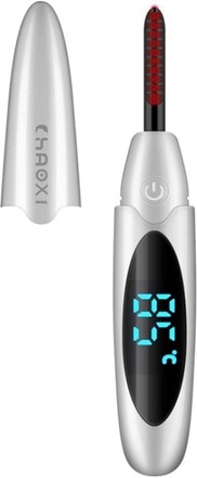 CHAOXI CX-X6 Smart Temperature Control Digital Display USB Charging Electric Eyelash Curler(Pearl White)