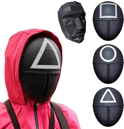 Squid Game Mask med Tillbehör / Ansiktsmask - Cosplay