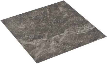 vidaXL Självhäftande PVC-golvplankor 5,11 m² svart marmor