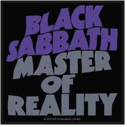 Black Sabbath - Master Of Reality Retail Packaged Patch