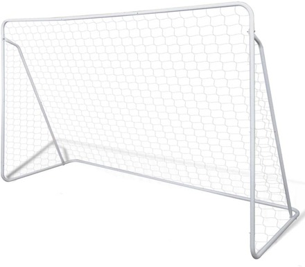 Fotbollsmål i stål med nät 240 x 90 x 150 cm