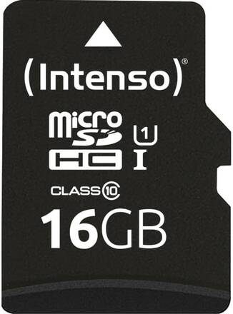 Intenso 16GB microSDHC Performance microSD-Kort 16 GB Class 10 UHS-I Vattentät