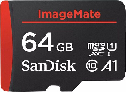 Sandisk ImageMate Ultra micro 32GB / 64GB / 128GB SDXC SDHC-kort A1 U1 Klass 10 Minneskort Certifierat FÖRNYAD