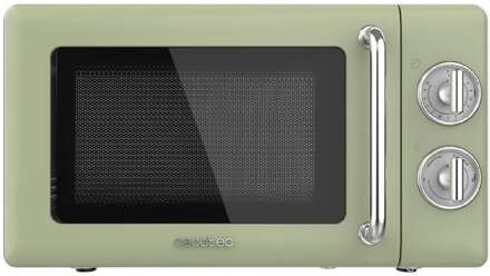Cecotec ProClean 3010 Retro Green 20-litre manual microwave with 700 W.
